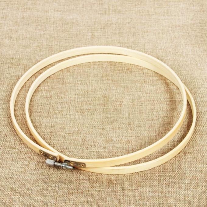 طوق حرفة الخيزران المستدام، إطار تطريز قابل لإعادة الاستخدام لفن DIY 3