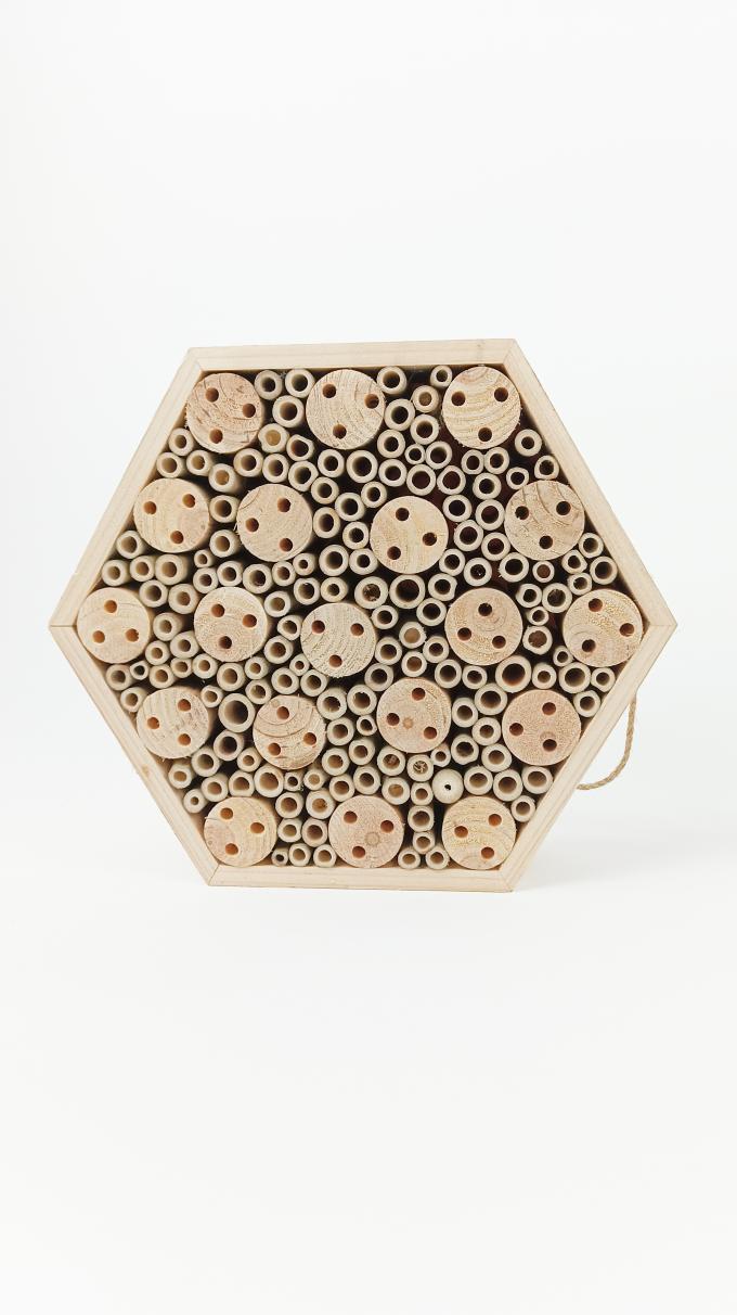 حشرات خشبية بيت النحل صندوق معلق الموائل الحشرات للنحل الفراشة السحلية مفيدة 4