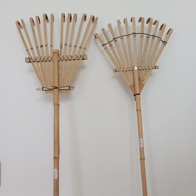 11 Tine 145cm الخيزران أشعل النار اليدوية Rustless حديقة الخليعون Harrow