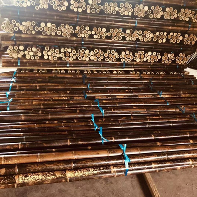 4 سم إلى 20 سم أعمدة الخيزران الخام تونكين متفحمة أسود أخضر أحمر حسب الطلب