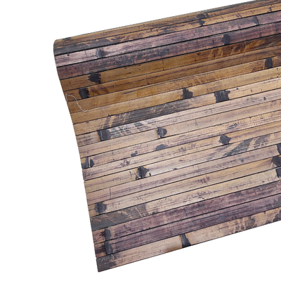 Moso Bamboo Grain Decorative 3D Wallpaper Bamboo Paneling Roll بنمط طبيعي