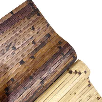 Moso Bamboo Grain Decorative 3D Wallpaper Bamboo Paneling Roll بنمط طبيعي