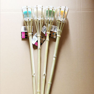 مصباح الخيزران الصديق للبيئة للحديقة ، الإضاءة الطبيعية في الخارج