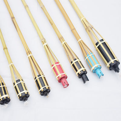 بيع بالجملة 120 سم مصباح الخيزران ومصباح الوقوف الخيزران لترميم الحديقة